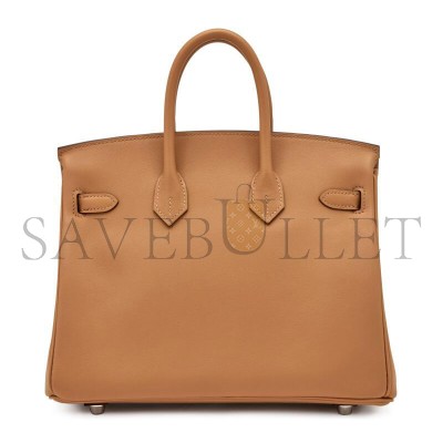 HERMES MASTER BIRKIN 25 BISCUIT SWIFT PALLADIUM HARDWARE (25*20*13cm) HERMES MASTER BIRKIN 25 BISCUIT SWIFT PALLADIUM HARDWARE (25*20*13cm)